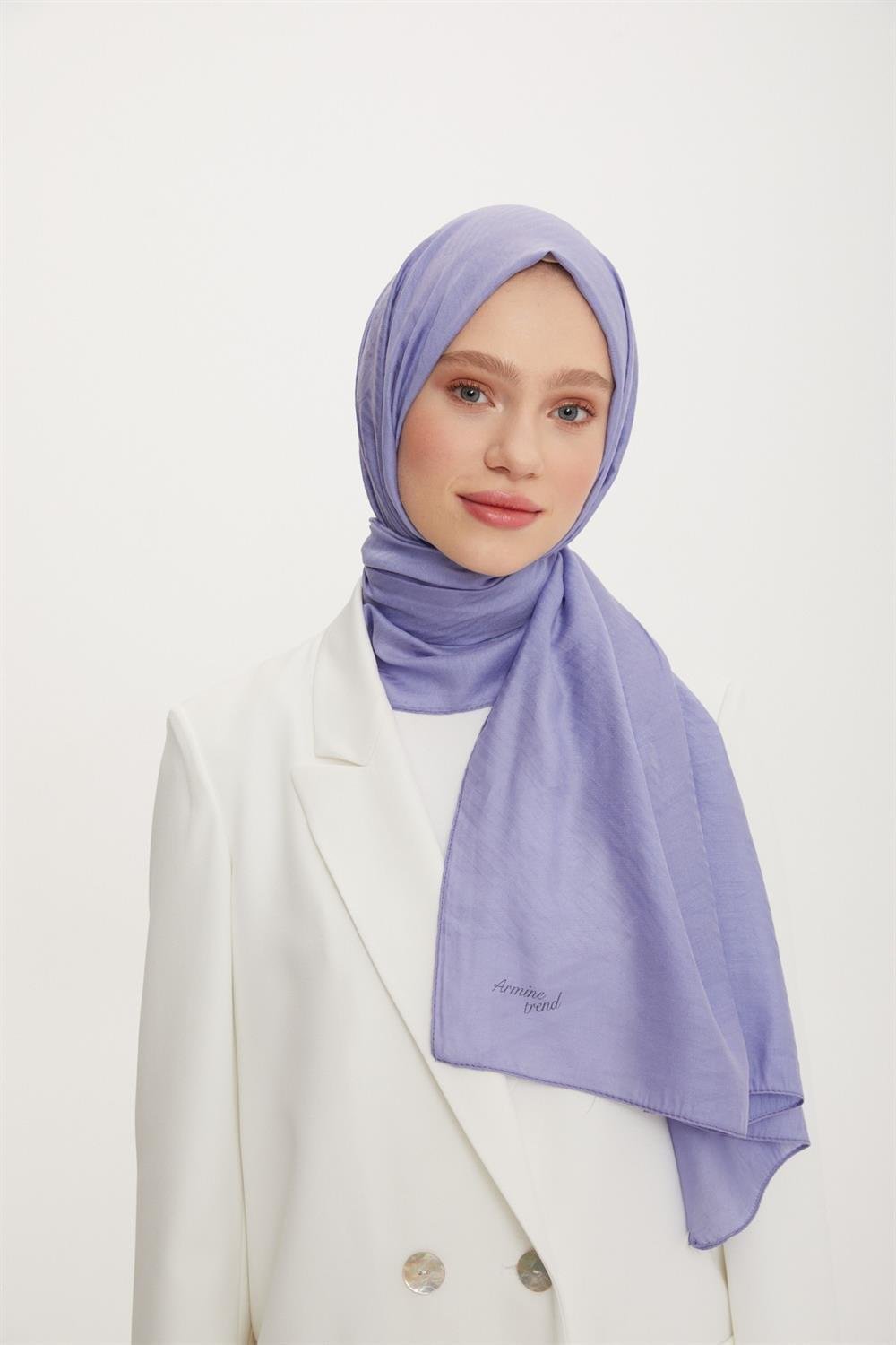 Armine Outlet, Organik Koton Şal - 493 - Menekşe