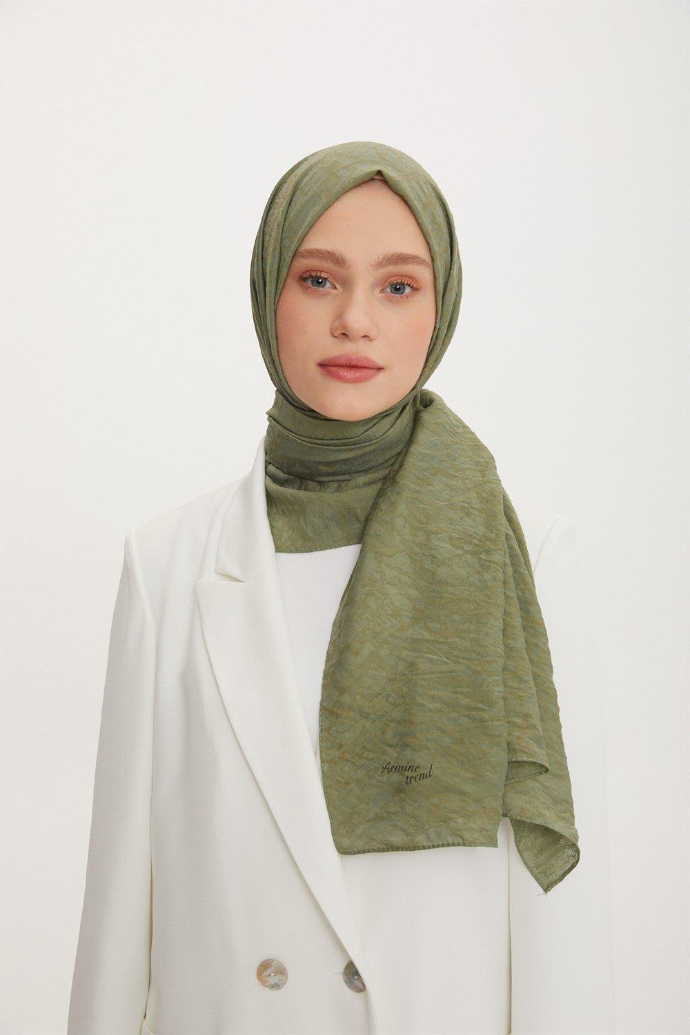 Armine Outlet, Organik Koton Şal - 542 - Yeşil