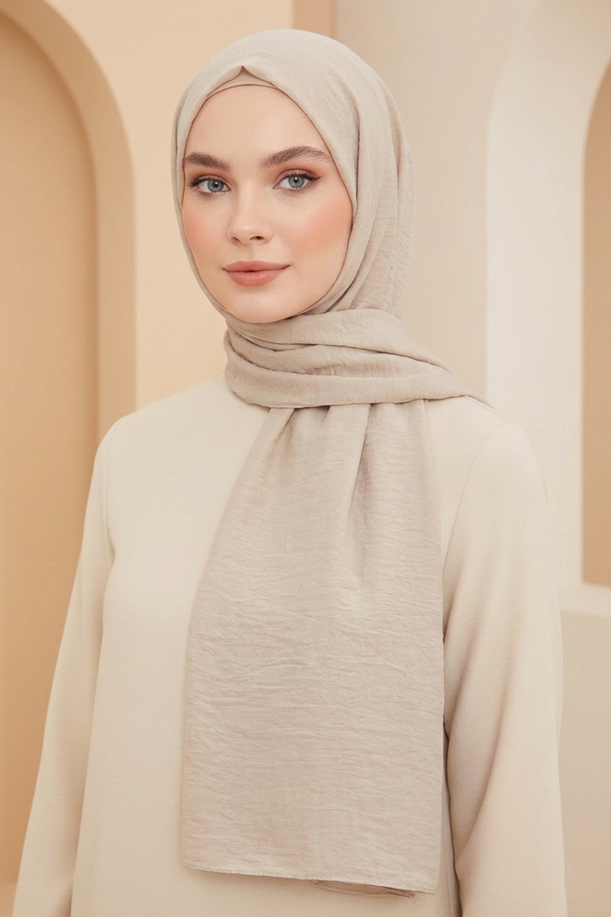 Armine Soft Vual Şal - 37 - Latte