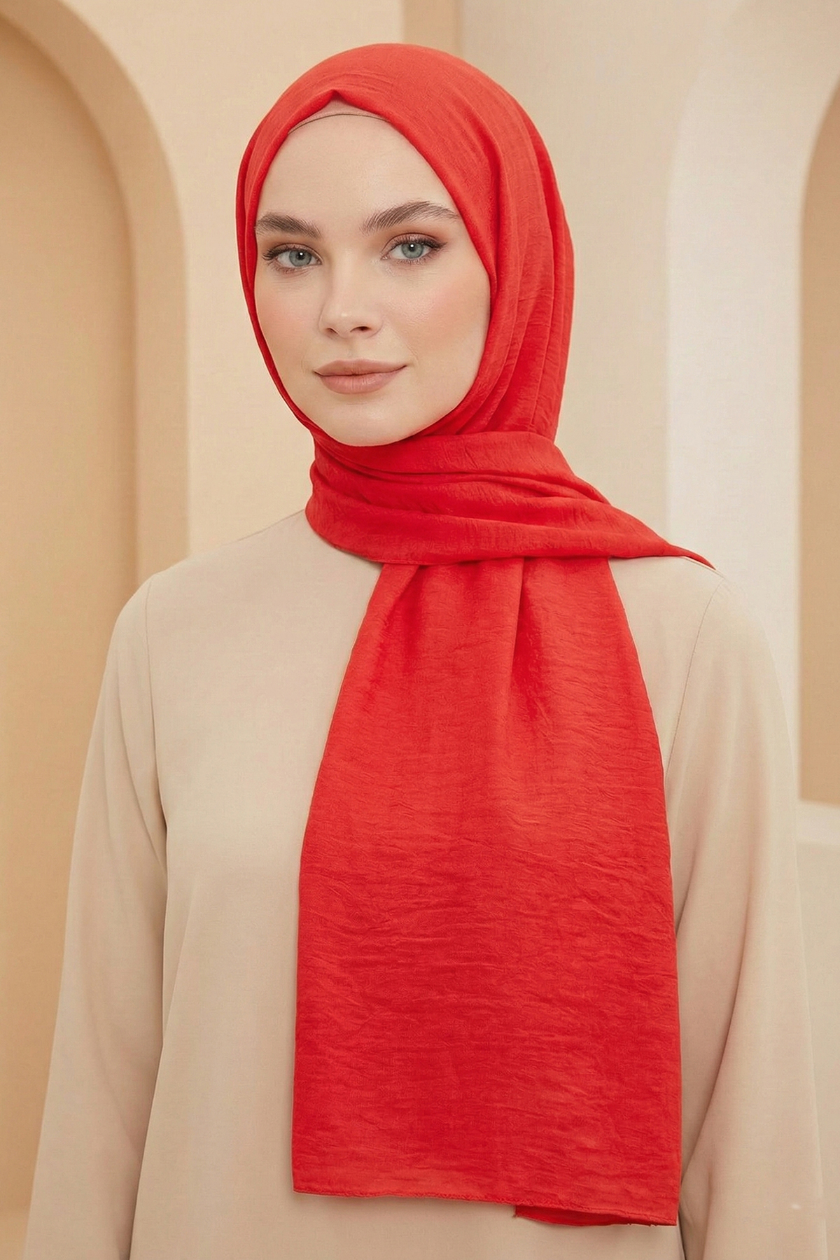 Armine Soft Vual Şal - 62 - Kırmızı