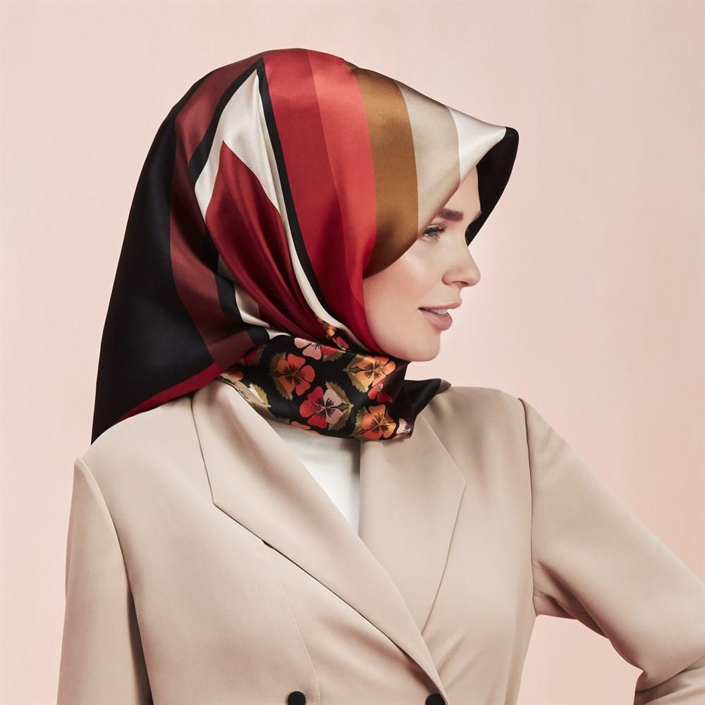 Armine Sport Hafif Defolu Polyester Eşarp - 8119P-33 - B477