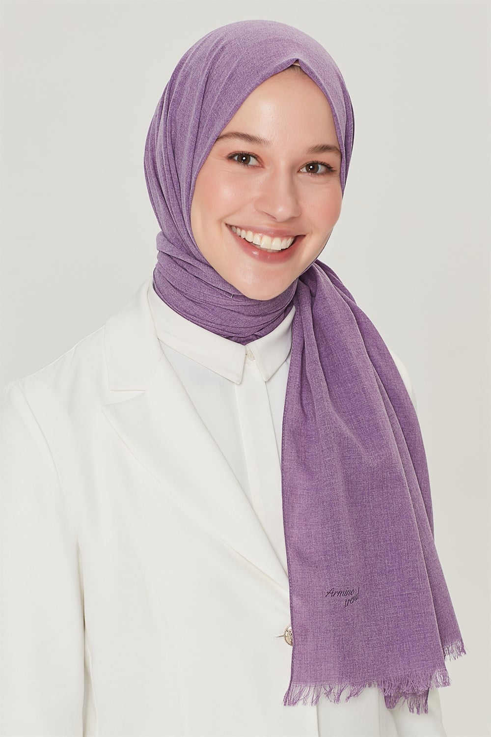 Armine Trend Adalia Şal - Pamuklu - ATSADL-2569 - Mor