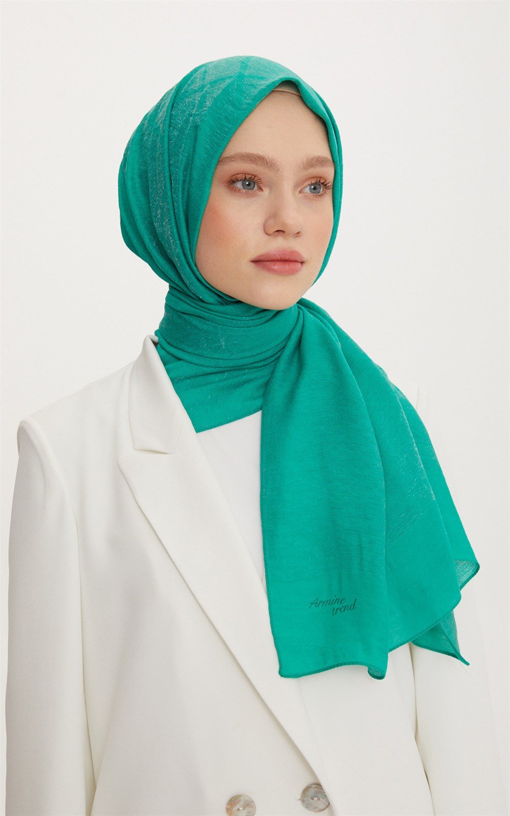 Armine Trend Alfa Şal - Modal Kumaş - ATSALF-98 - Yeşil