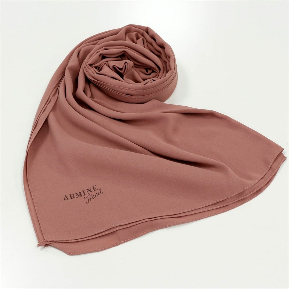 Armine Trend Crep Şal Düz Renk  - 49 - Pastel Pembe