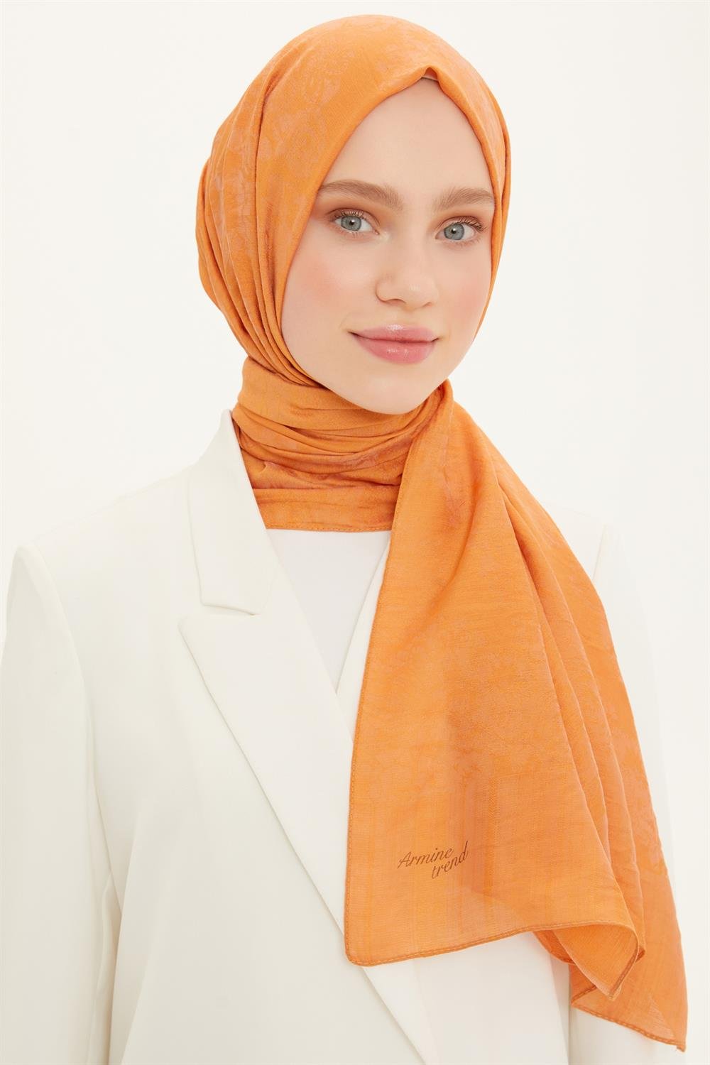 Armine Trend Işıl Şal 1 - Pamuklu - ATS1ISL-450 - Turuncu