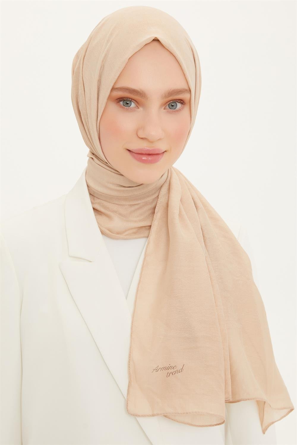 Armine Trend Işıl Şal 1 - Pamuklu - ATS1ISL-492 - Sütlü Kahve