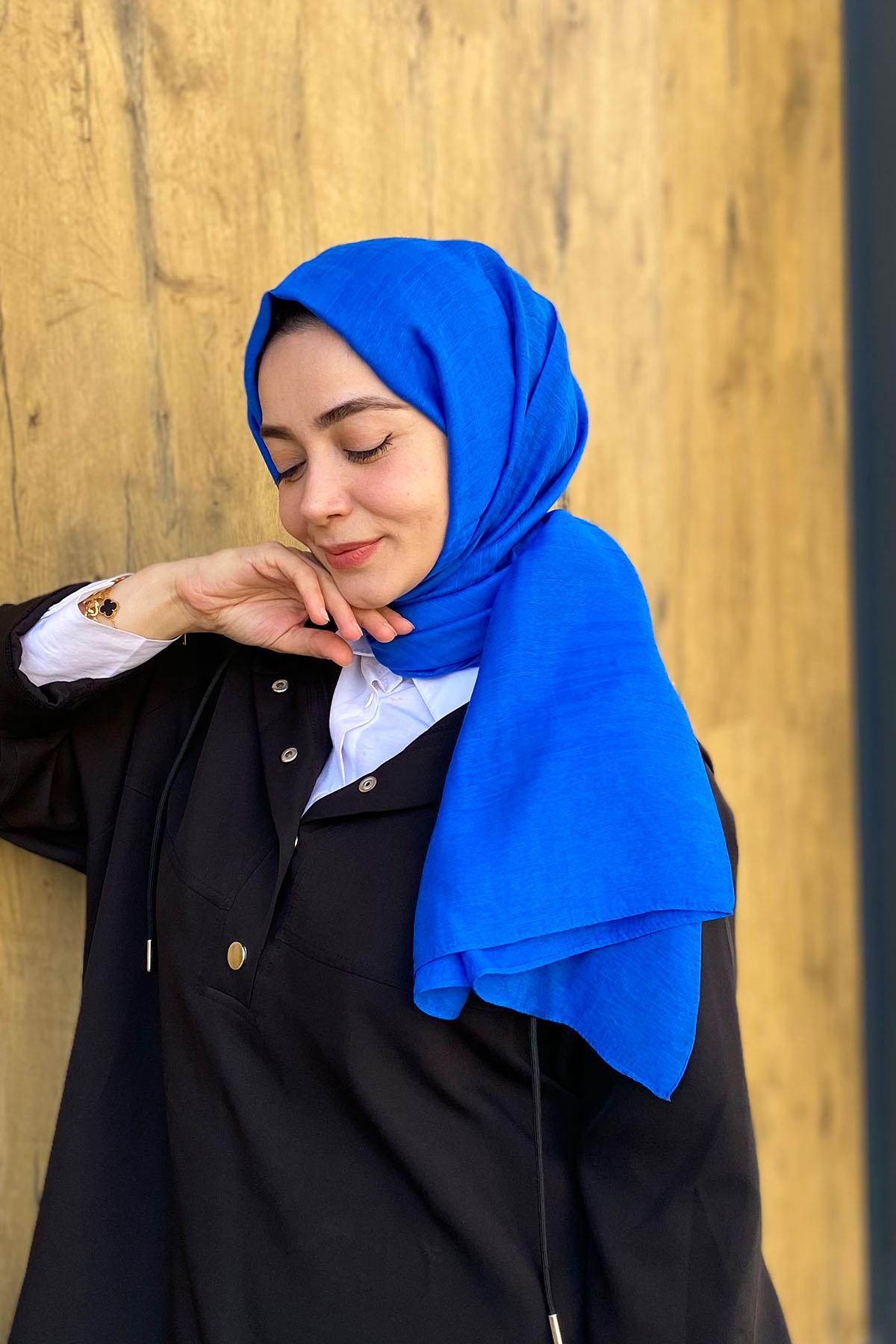 Armine Trend Işıl Şal 2 - Pamuklu - ATS2ISL-554 - Mavi