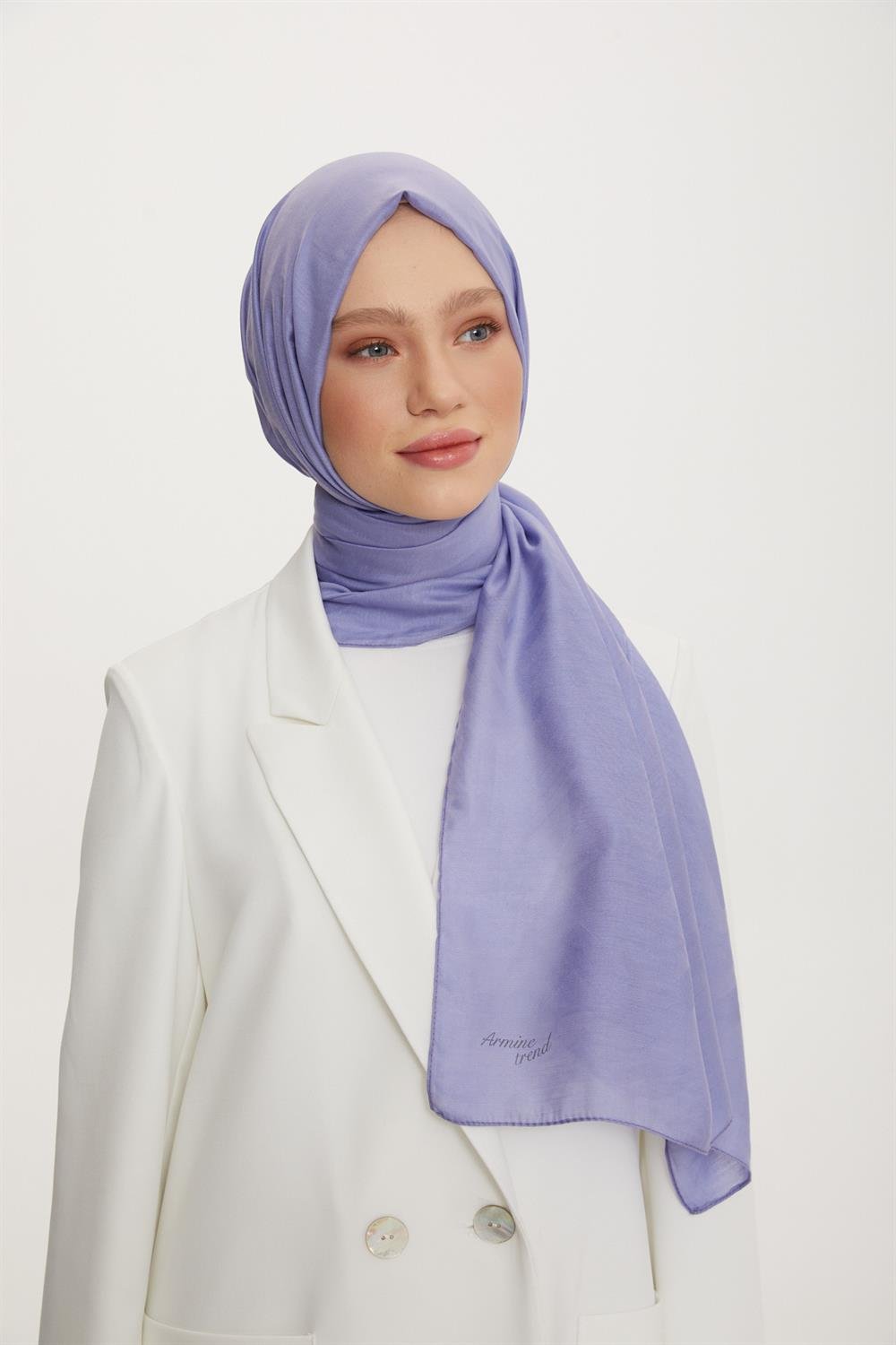 Armine Trend Işıl Şal 4 - Pamuklu - ATS4ISL-493 - Menekşe