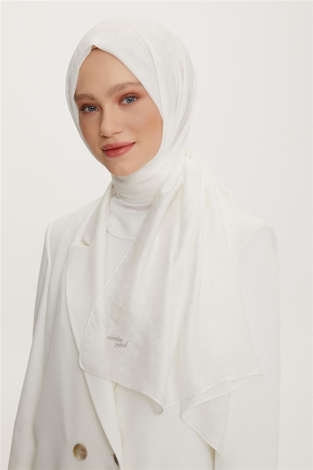 Armine Trend Işıl Şal - Pamuklu - ATSISL-02 - Beyaz