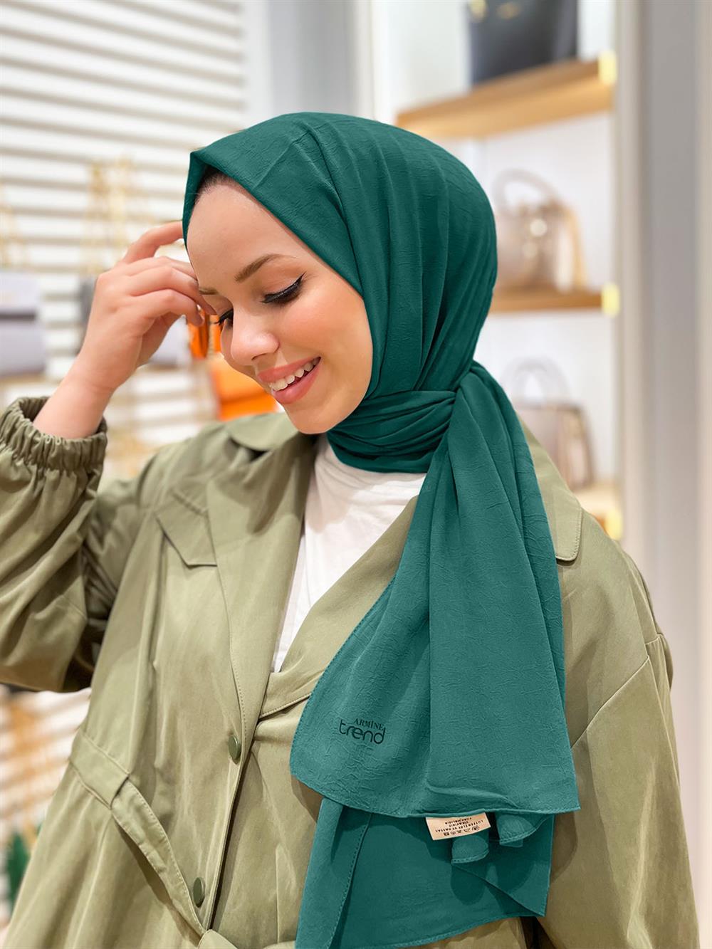 Armine Trend Krinkıl Şifon Şal - ATSKRN-37 - Renk