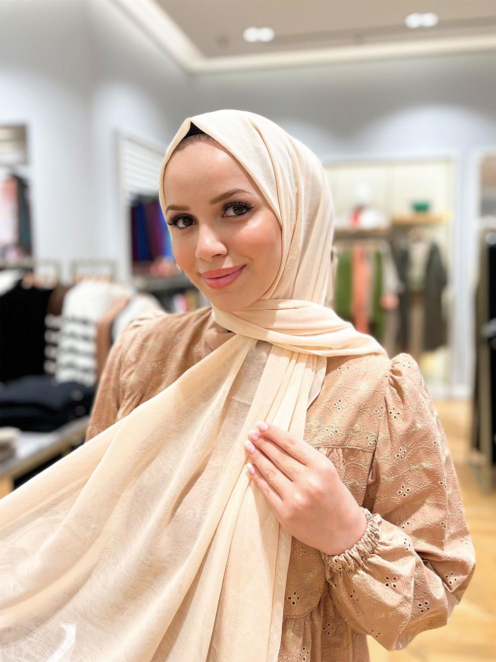 Armine Trend Krinkıl Şifon Şal - ATSKRN-16 - Renk