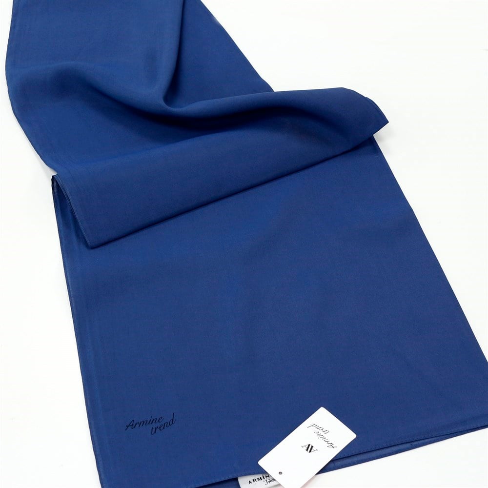 Armine Trend Modal Şal - Düz Renk - İndigo - MDZ01-76