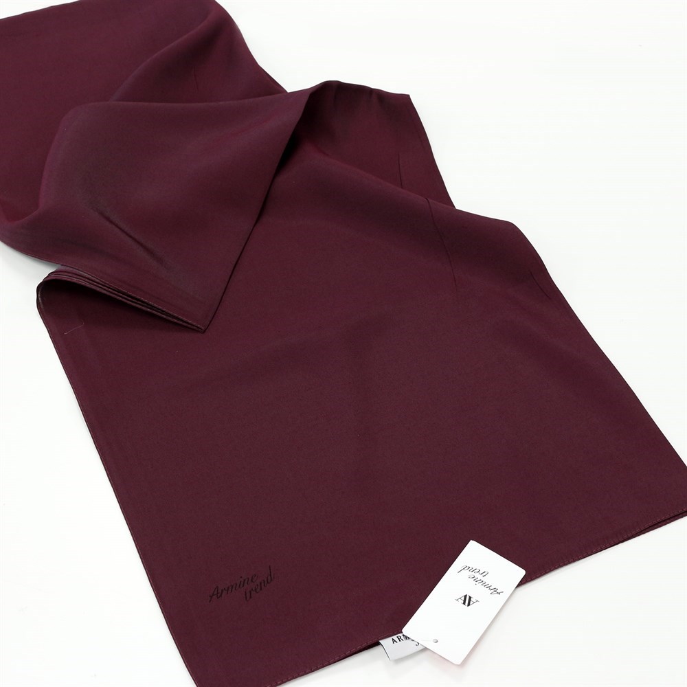 Armine Trend Modal Şal - Düz Renk - Mürdüm - MDZ01-148
