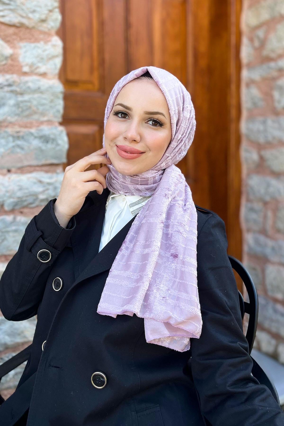 Armine Trend Örme Şal 3 - ATS3OR-10 - Lila