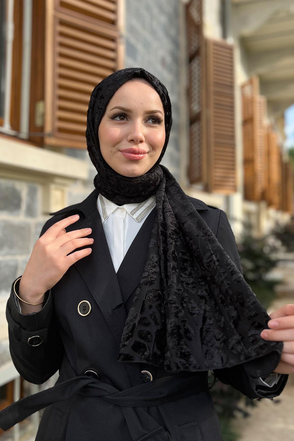 Armine Trend Örme Şal 4 - ATS4OR-01 - Siyah