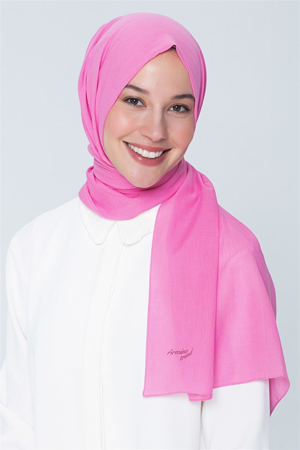 Armine Trend Pamuk Şal - Fuşya