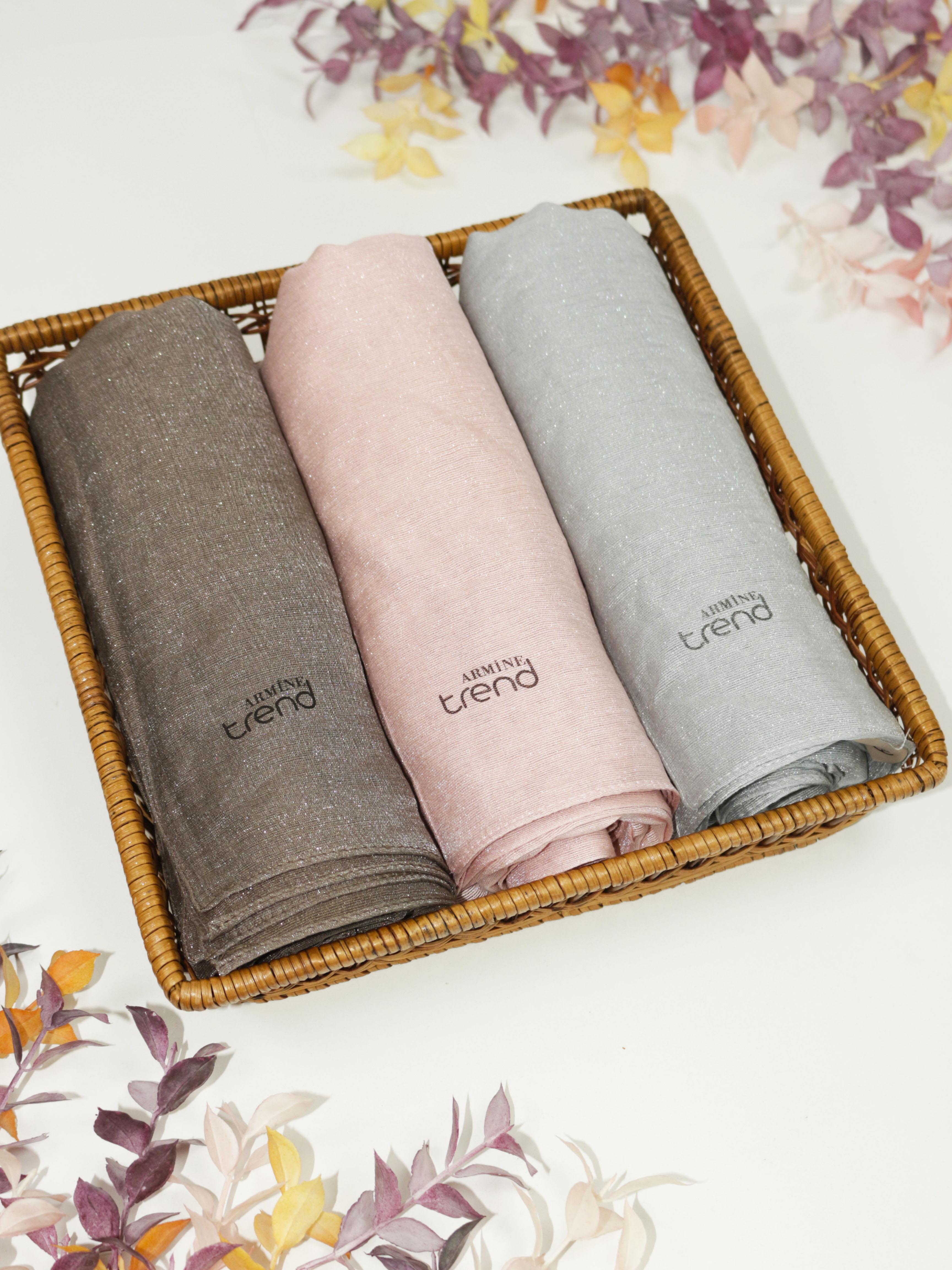 Armine Trend Pırıltı Abiye Şal 1 - ATS1PR - 3'lü Set -