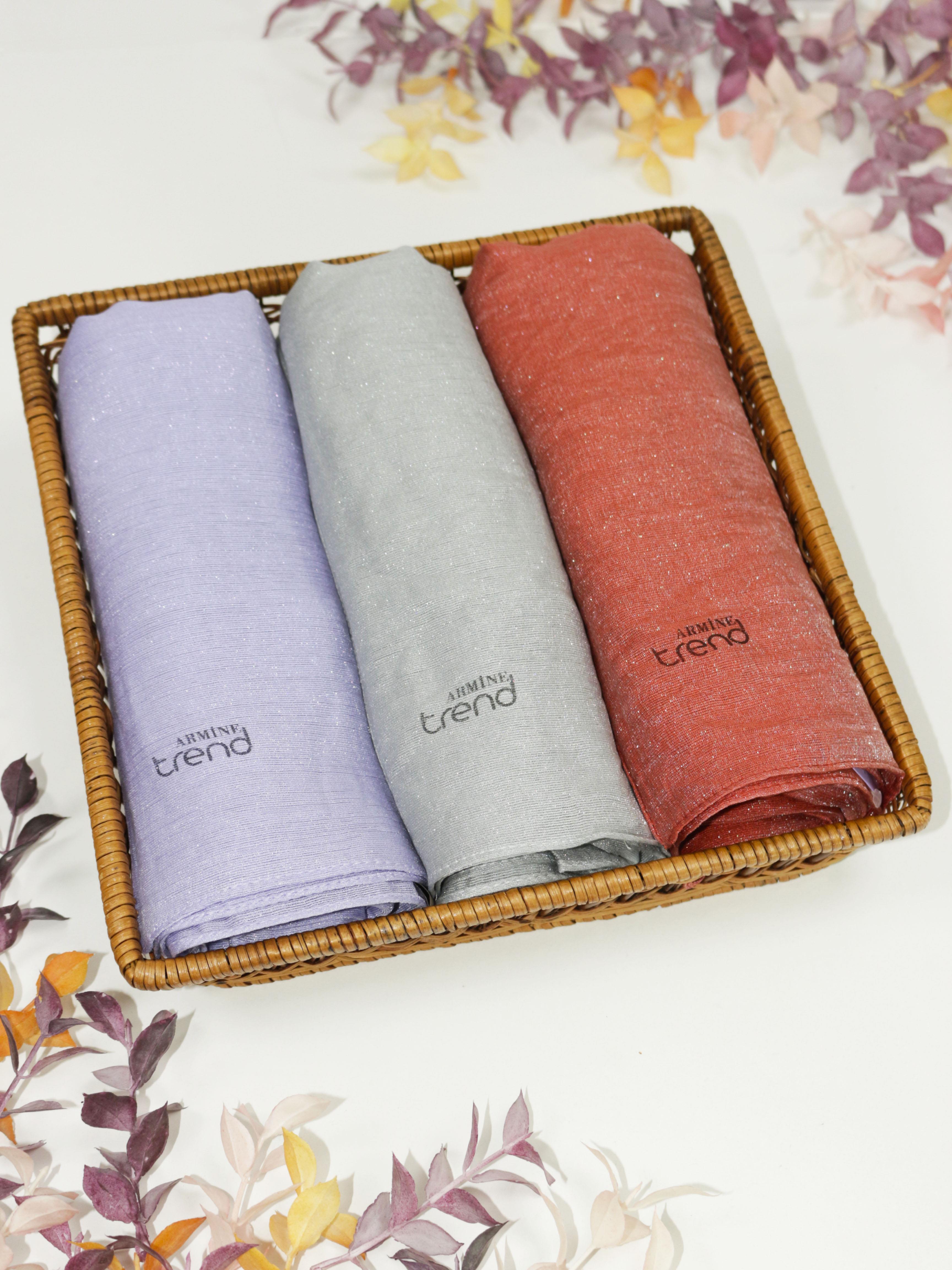 Armine Trend Pırıltı Abiye Şal 1 - ATS1PR - 3'lü Set -