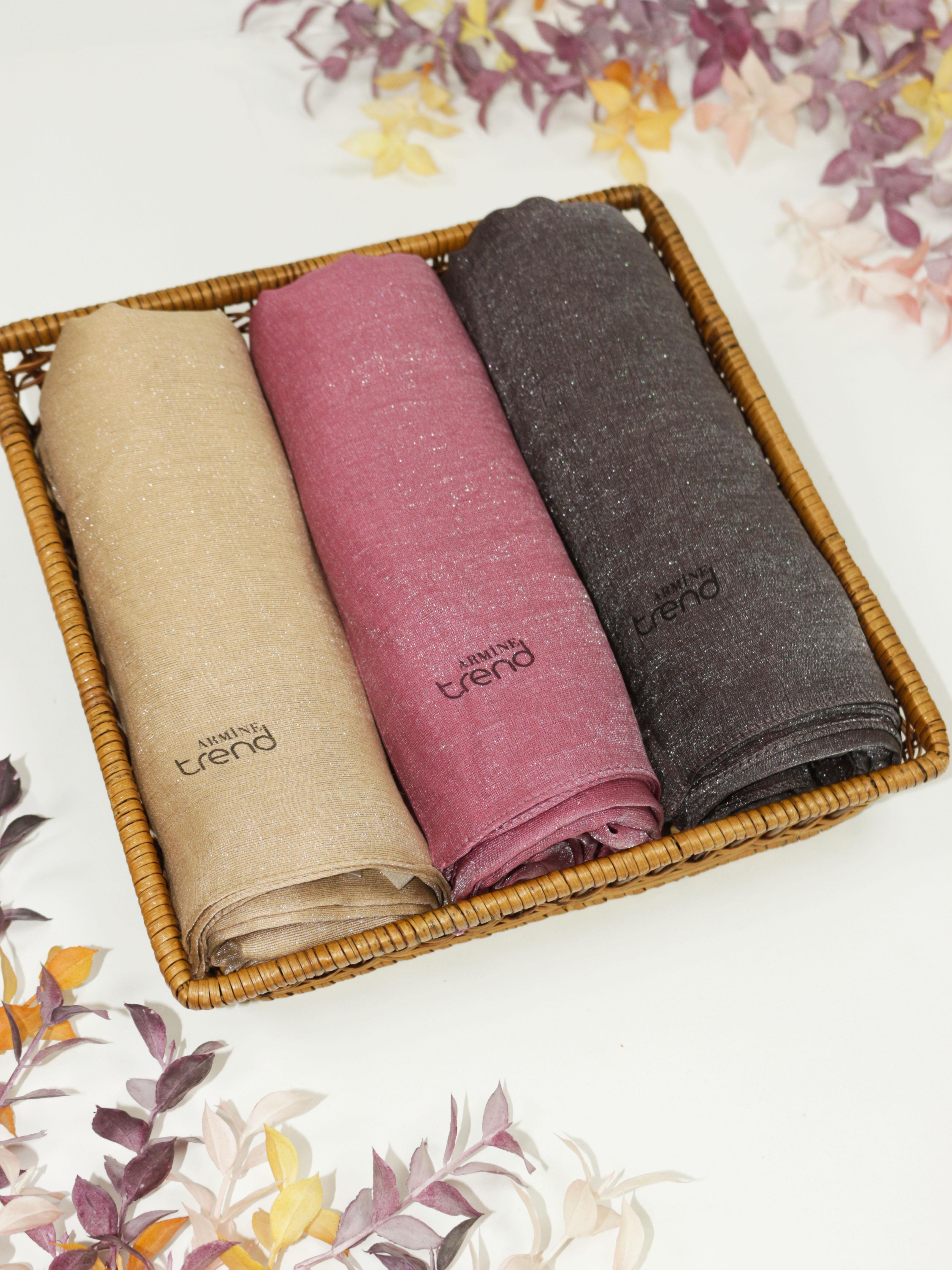 Armine Trend Pırıltı Abiye Şal 1 - ATS1PR - 3'lü Set -