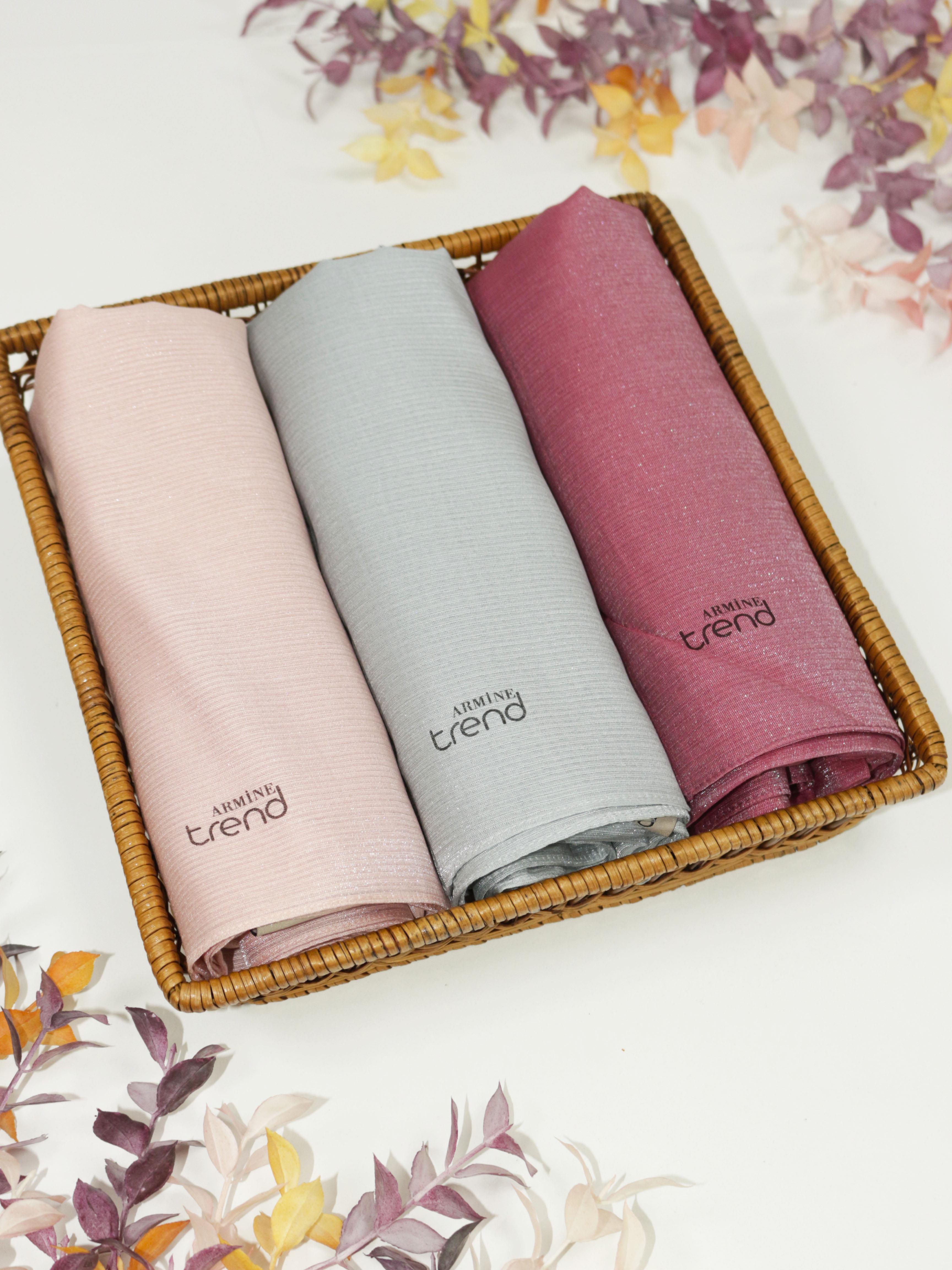 Armine Trend Pırıltı Abiye Şal 2 - ATS2PR - 3'lü Set -