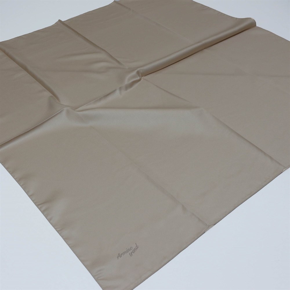 Armine Trend Rayon Poly. Düz Renk Eşarp - 276463 385 - Bej - Tivil