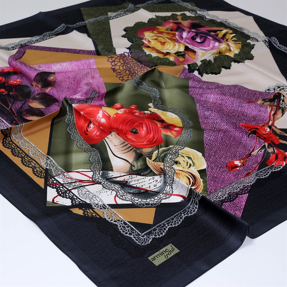 Armine Trend Rayon Poly. Eşarp - 12154P 03 - Tivil