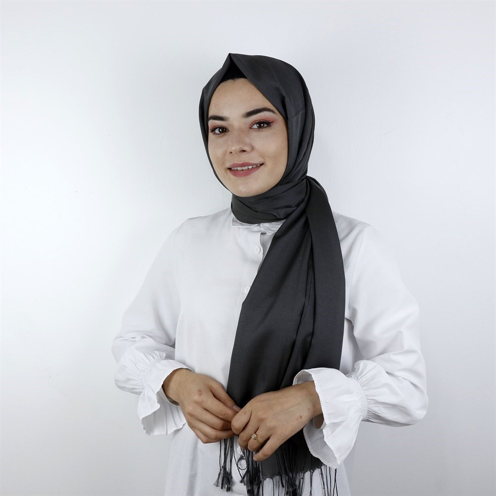 Armine Trend Silk Touch Şal  - 13 - Koyu Gri
