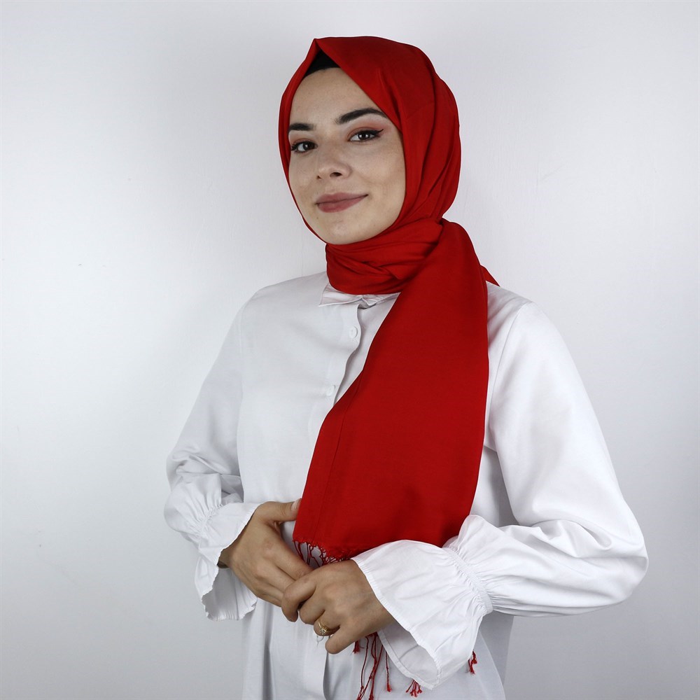 Armine Trend Silk Touch Şal  - 26 - Kırmızı