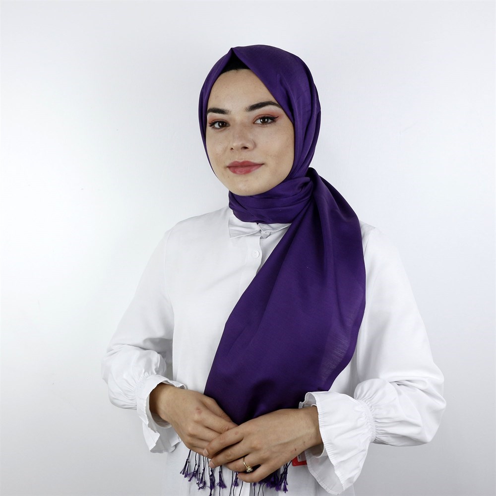 Armine Trend Silk Touch Şal  - 29 - Eflatun