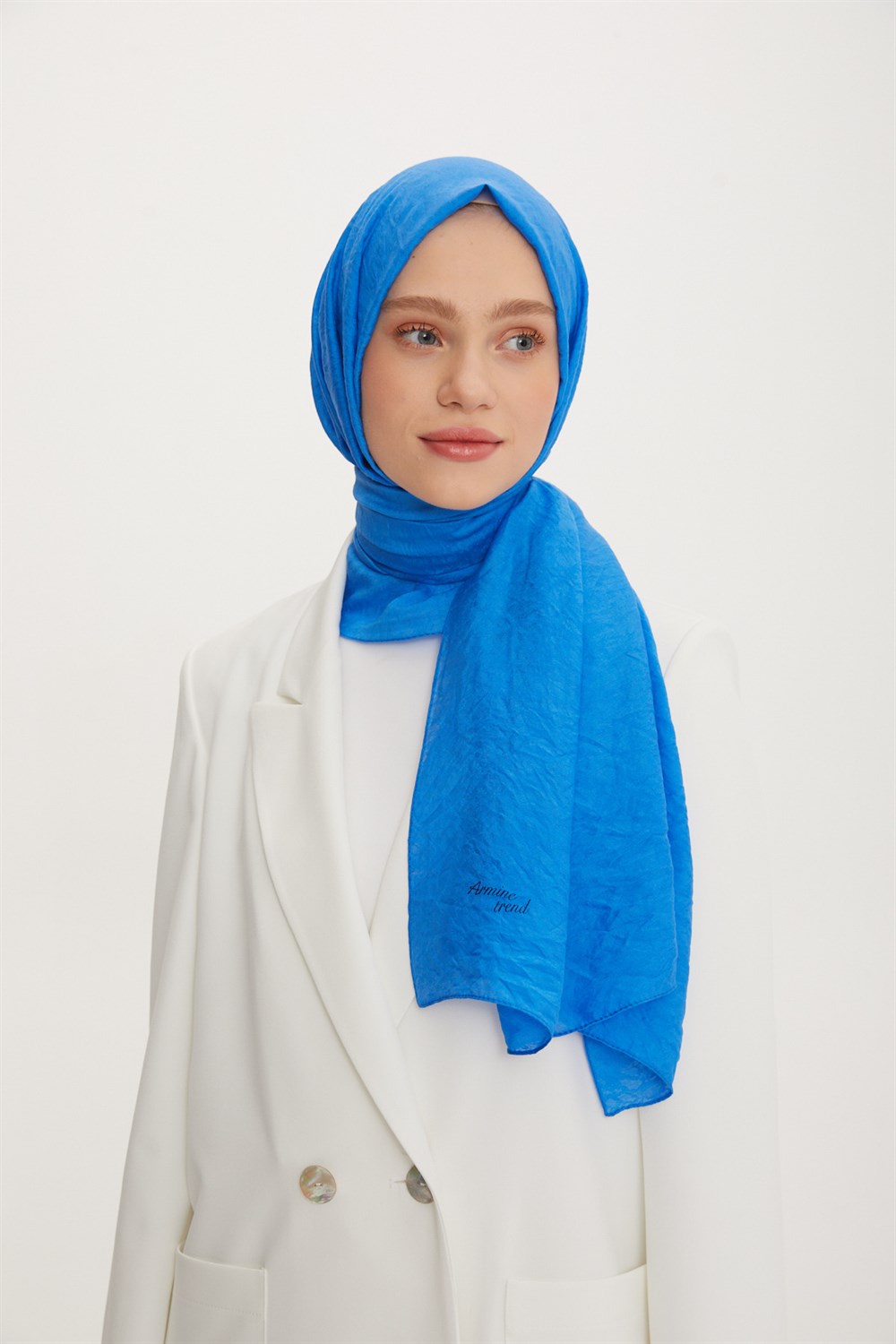 Armine Trend Vega Şal Bulut Desen - Modal Kumaş - ATS3VG-561