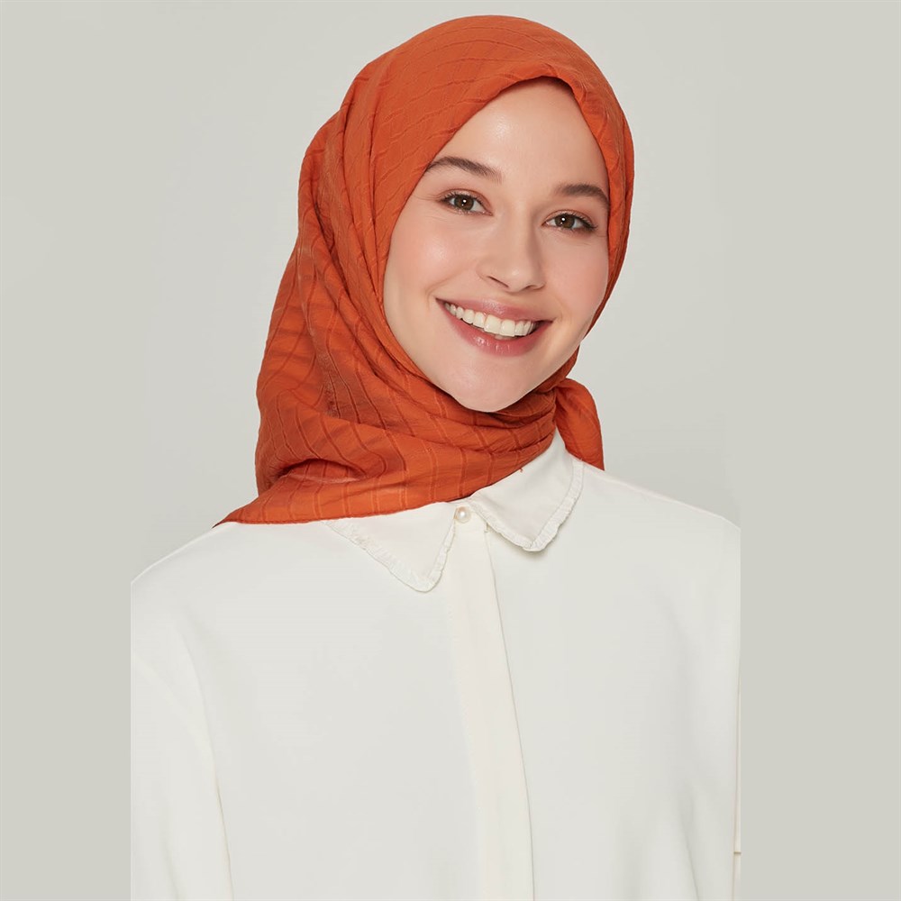 Armine Trend Yok Eşarp - Kiremit