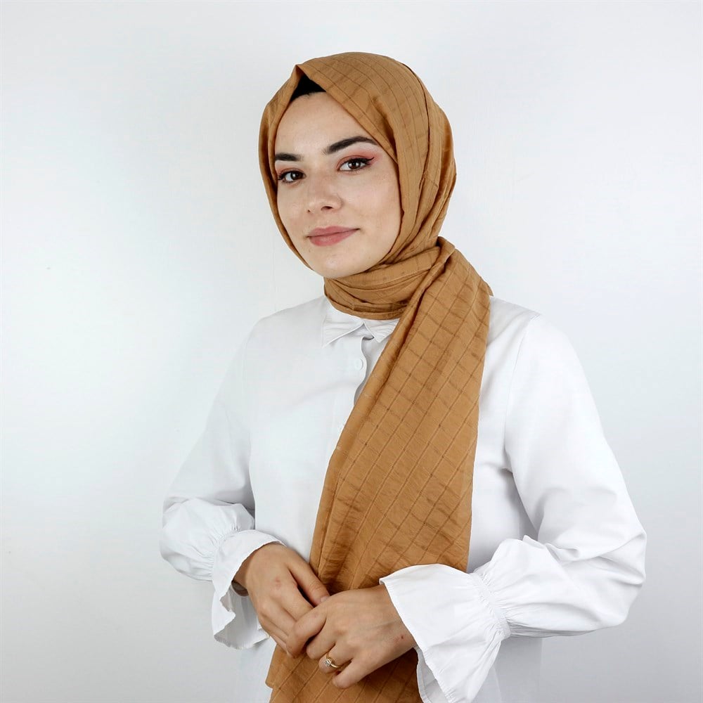 Armine Trend Yok Şal  - 63 - Karamel