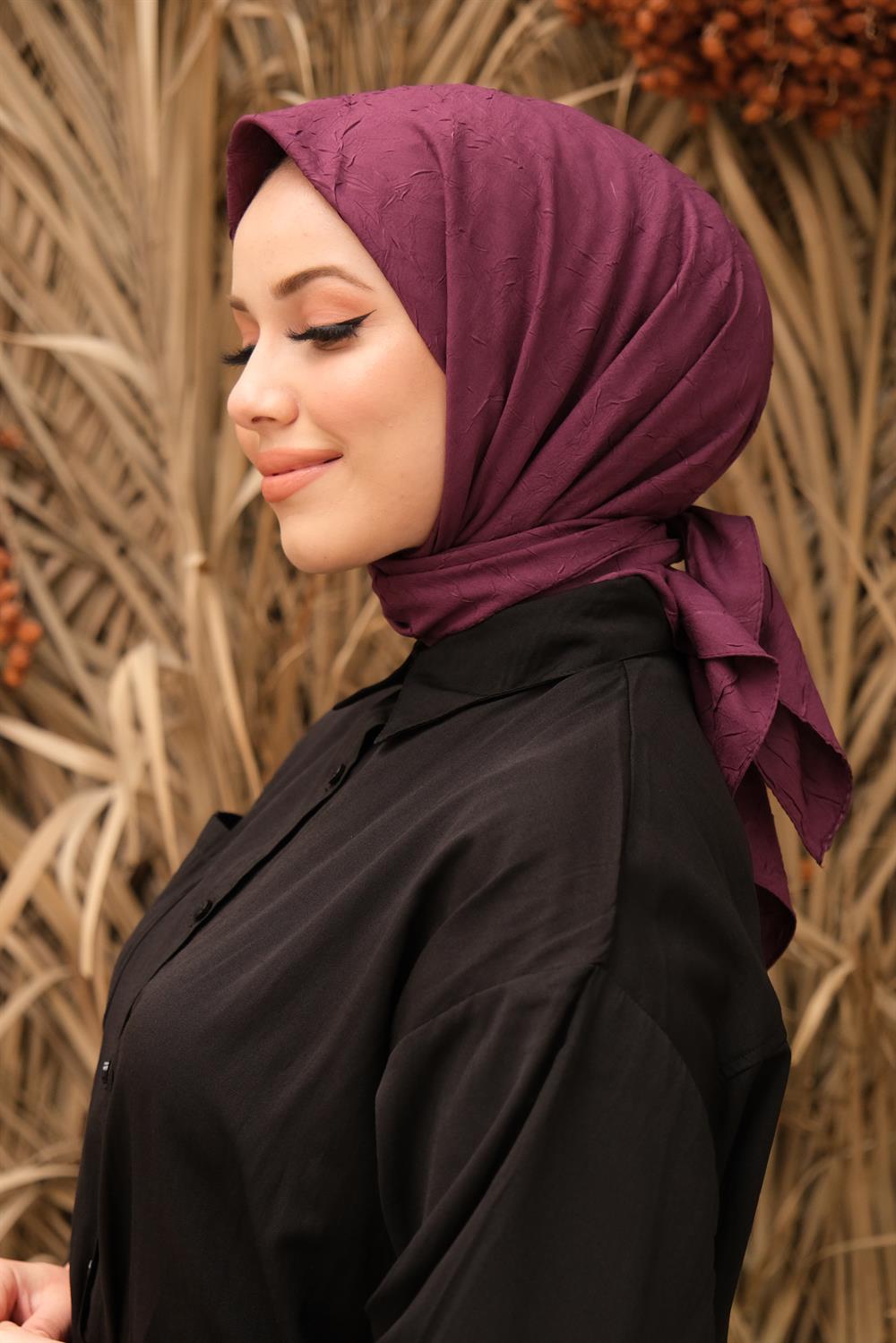 Bambu Kraş Eşarp - SEBKE92 - Mor