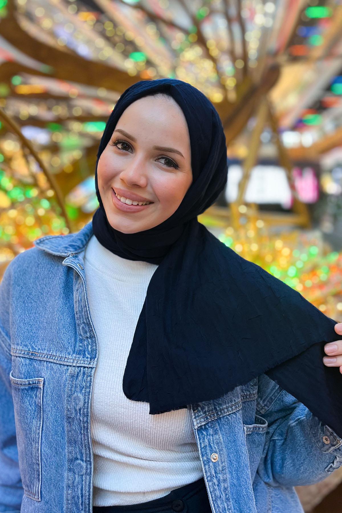 Bambu Kraş Şal - SEBSAL23 - Lacivert