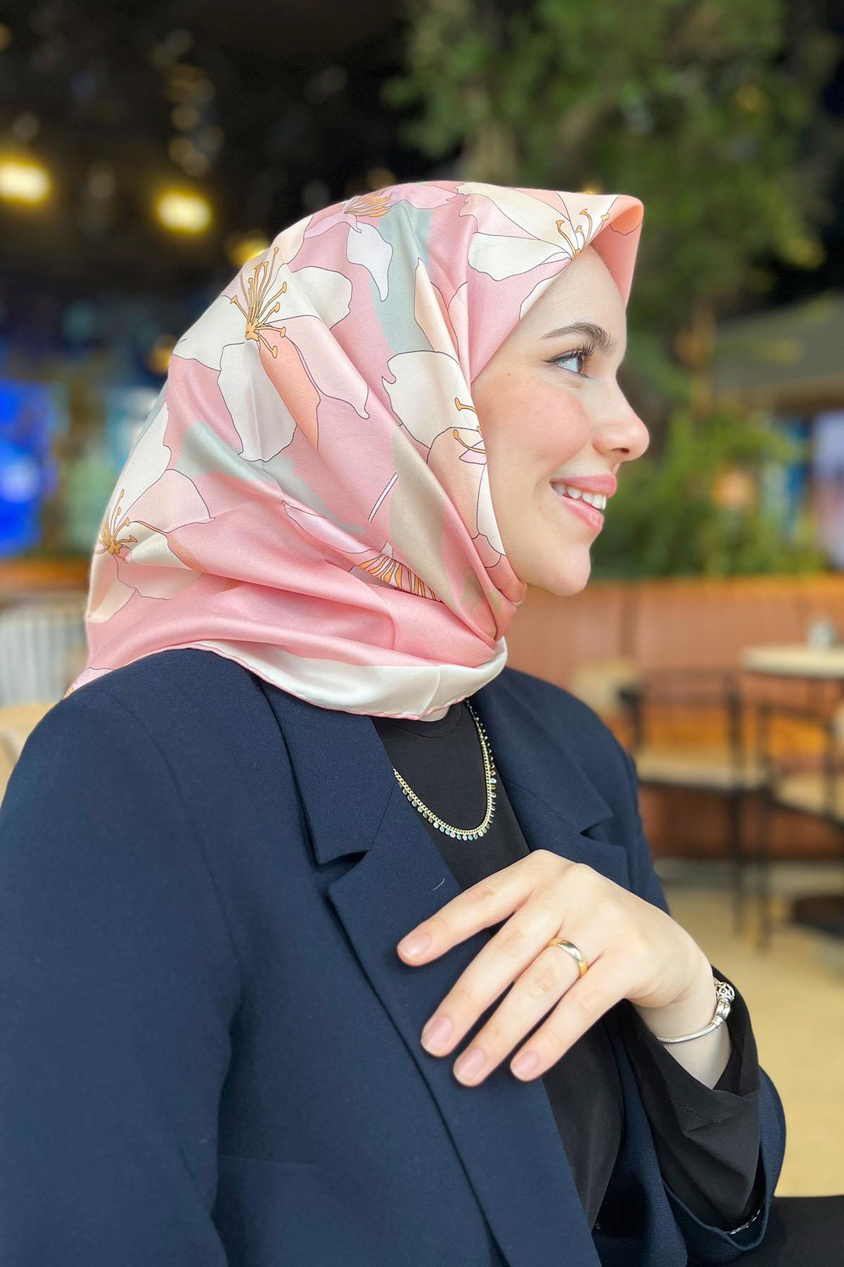 Belli İpek Eşarp 2025 İlkbahar-Yaz - 4100D-03 - Tivil