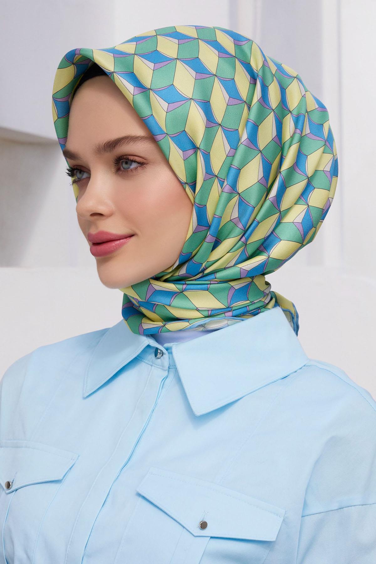 Belli İpek Eşarp 2025 İlkbahar-Yaz - 4112D-50 - Tivil