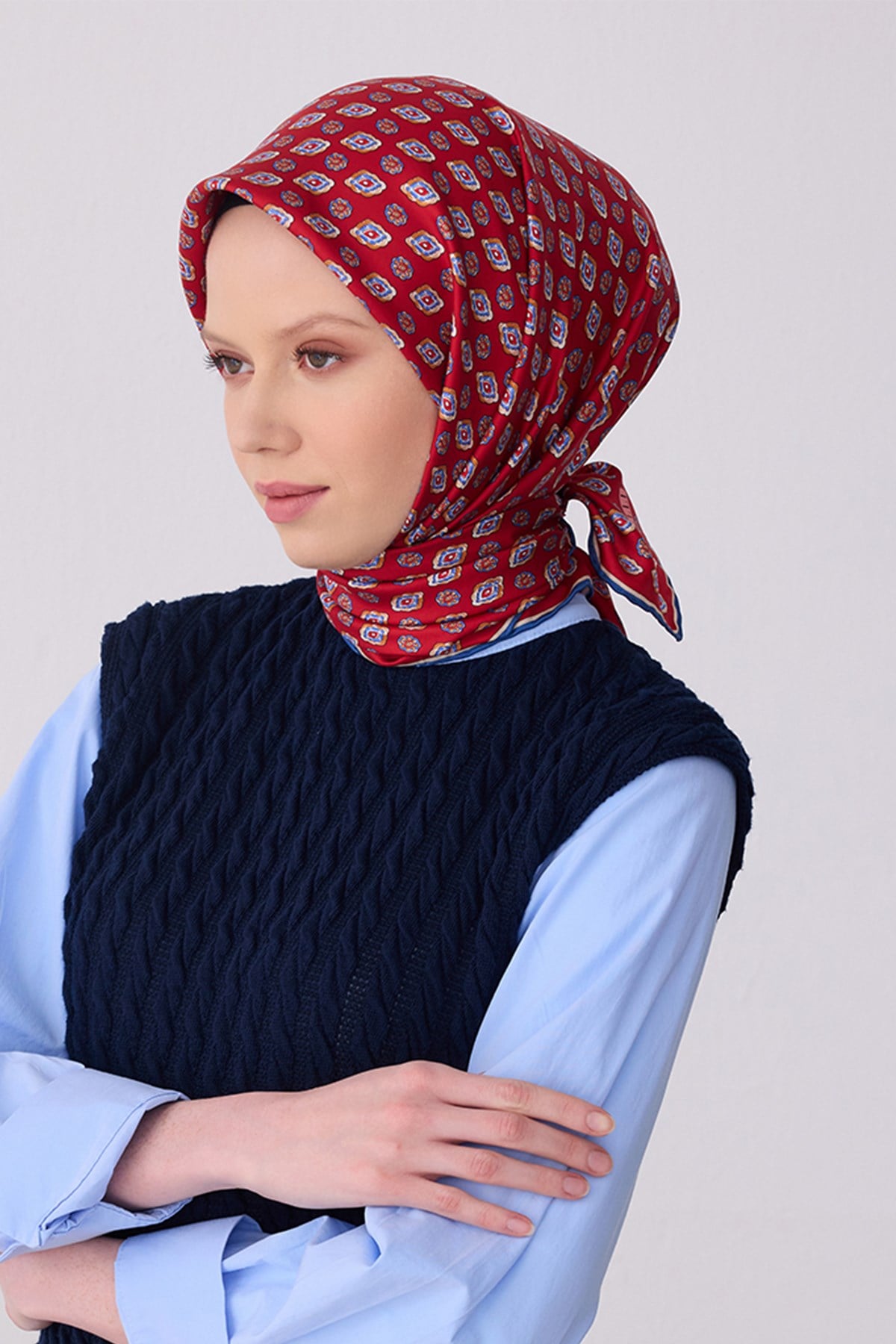Belli İpek Eşarp - 4308D-02 - Tivil