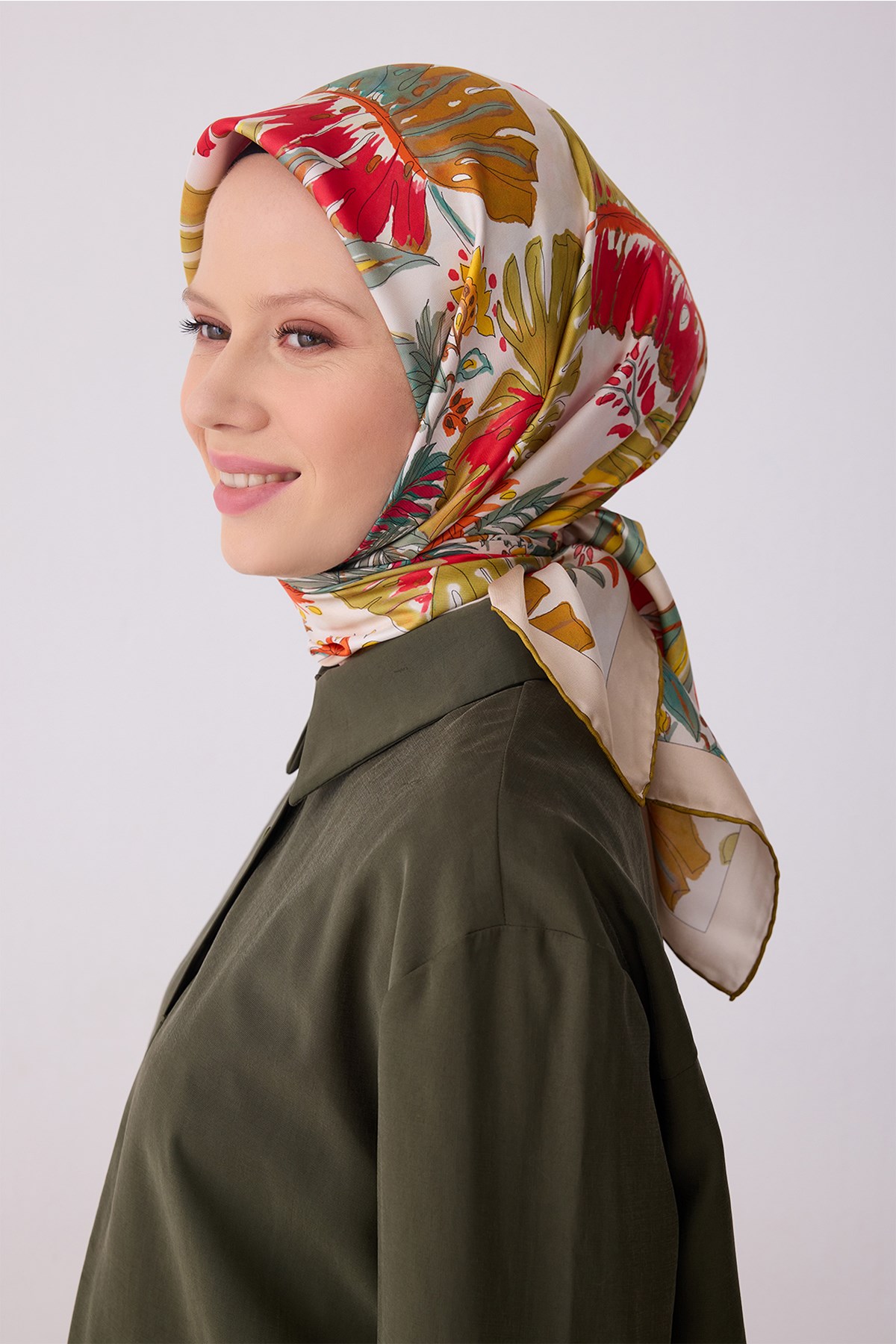 Belli İpek Eşarp - 4323D-01 - Tivil