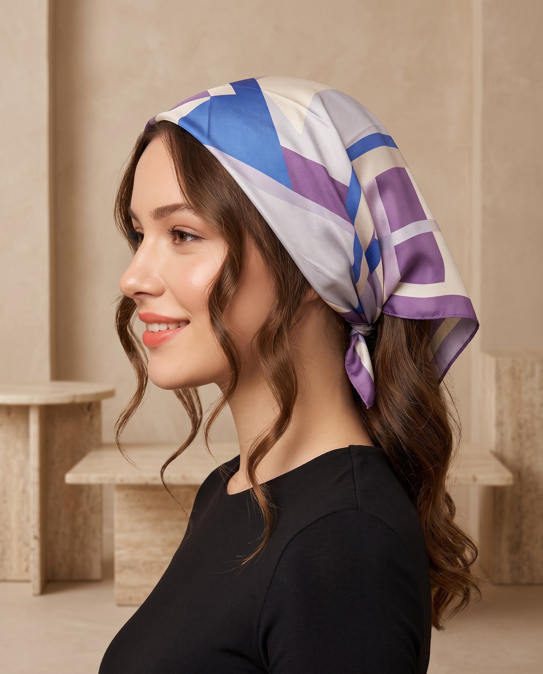 Benetton Bandana - Flora - 1017-016 - Mor