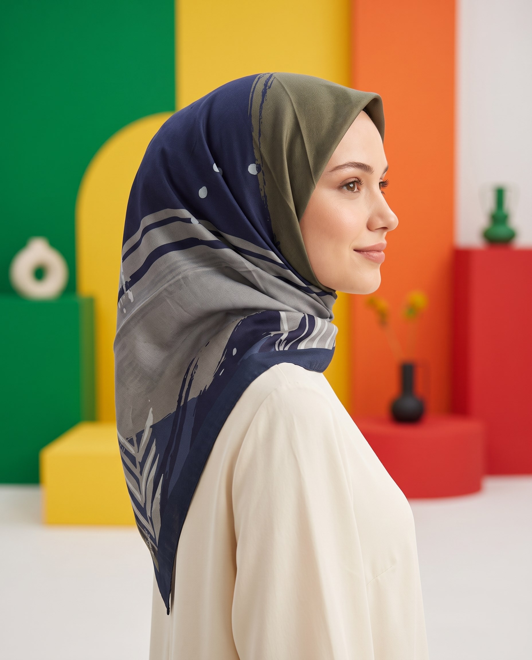 Benetton Viskon Eşarp - Siena - 1002-002 - Siyah