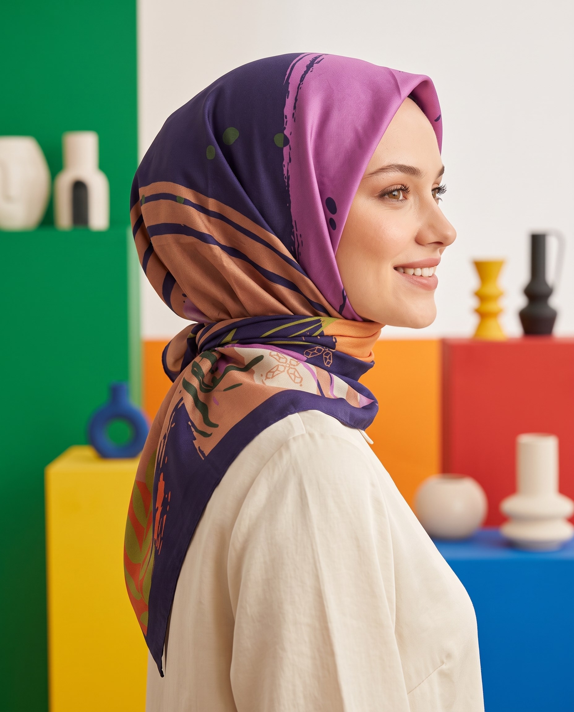 Benetton Viskon Eşarp - Siena - 1002-023 - Camel
