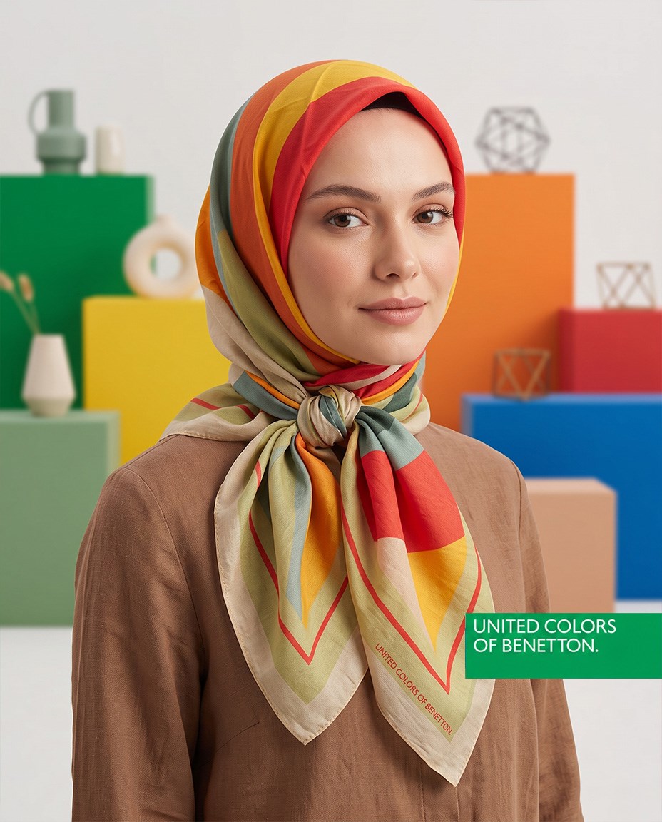 Benetton Viskon Eşarp - Siena - 1005-038 - Mint