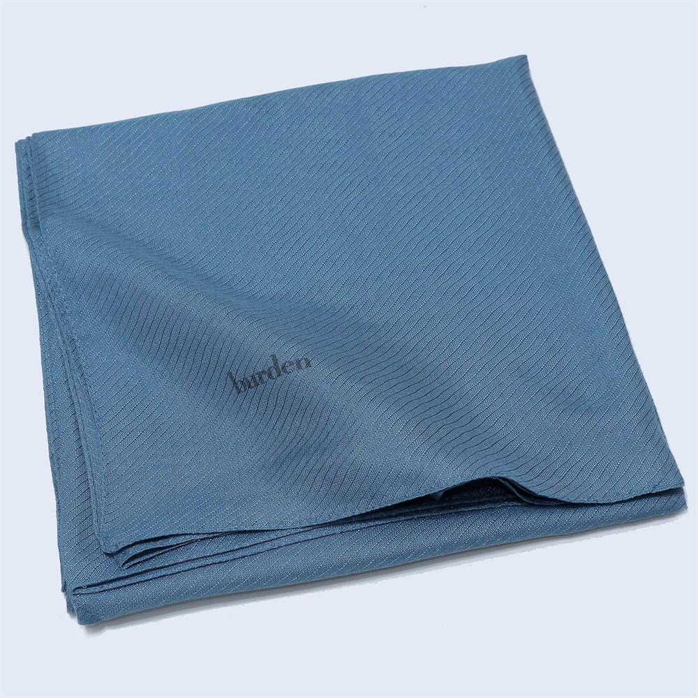 Burden Perla Simli Büyük Boy Eşarp - 110 cm - V11 - İndigo