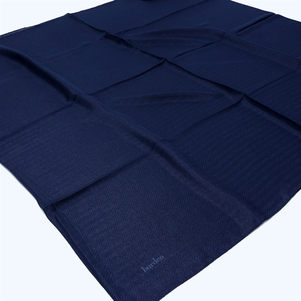 Burden Perla Simli Büyük Boy Eşarp - 110 cm - V2 - Lacivert