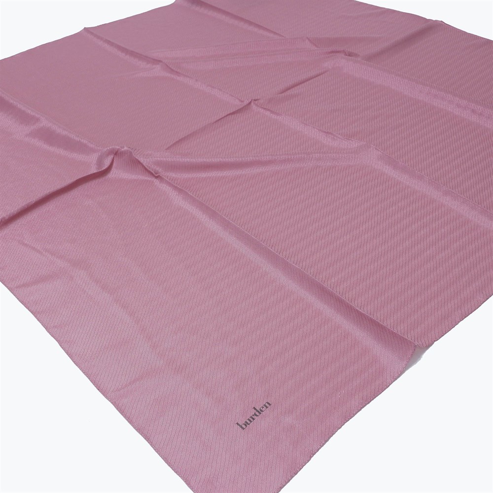 Burden Perla Simli Büyük Boy Eşarp - 110 cm - V19 - Koyu Gül