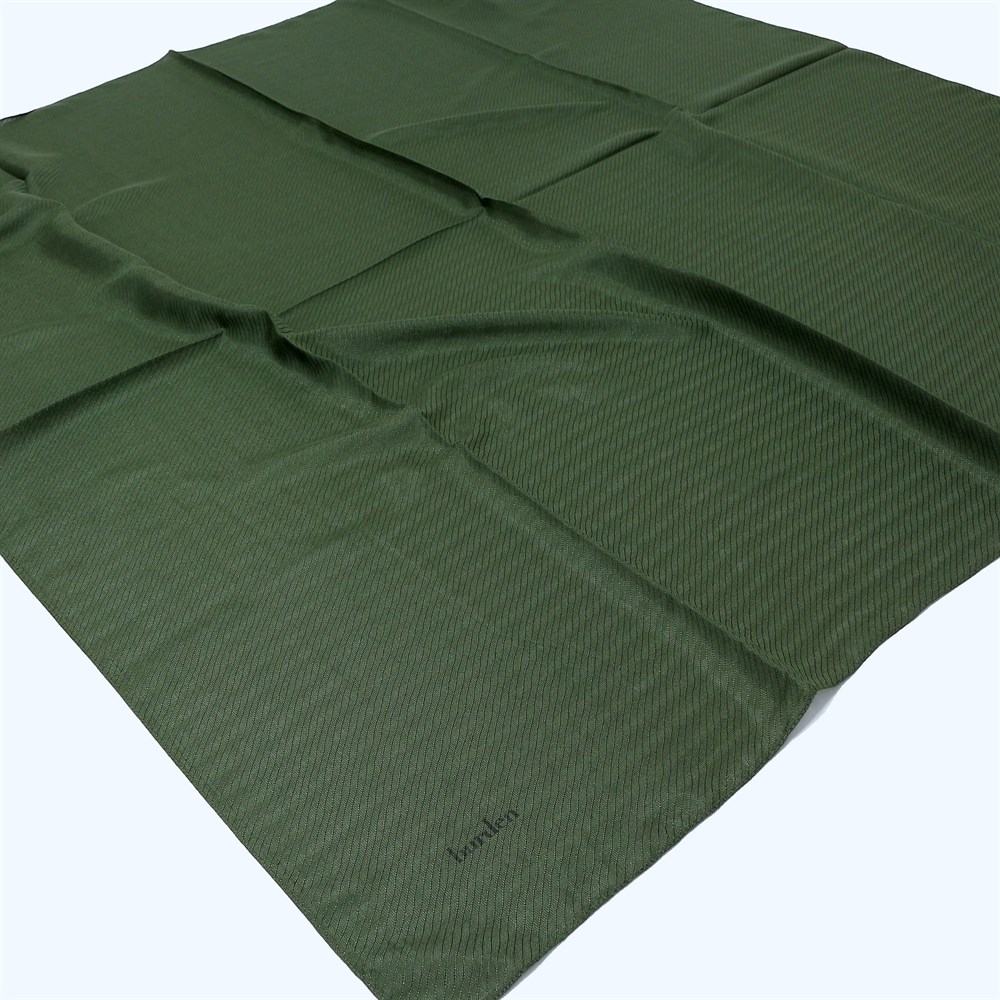 Burden Perla Simli Büyük Boy Eşarp - 110 cm - V4 - Haki