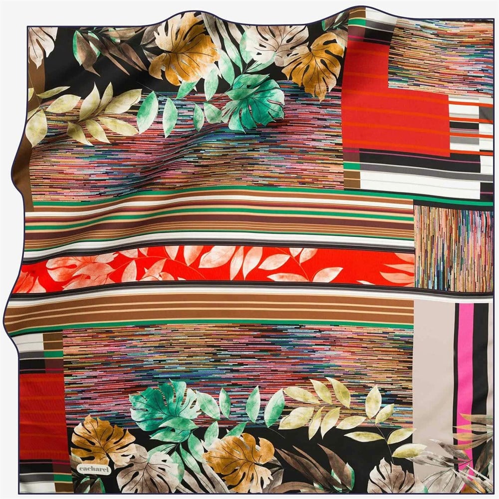 Cacharel Twill İpek Eşarp - 2019 İlkbahar-Yaz  - 7769313-912 - Tivil