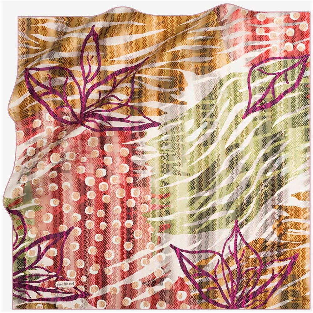 Cacharel Twill İpek Eşarp - 2019 İlkbahar-Yaz  - 7741313-991 - Tivil