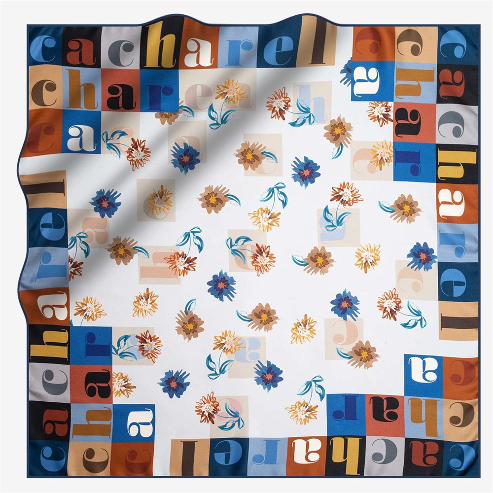 Cacharel Twill İpek Eşarp - 2019/2020 Sonbahar-Kış - 7914313-922 - Tivil