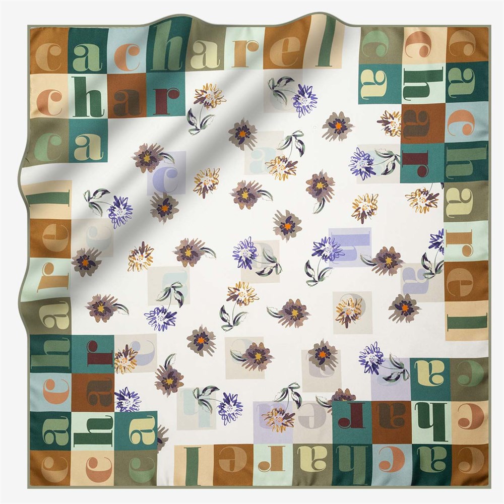 Cacharel Twill İpek Eşarp - 2019/2020 Sonbahar-Kış - 7914313-951 - Tivil